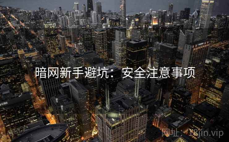 暗网新手避坑：安全注意事项