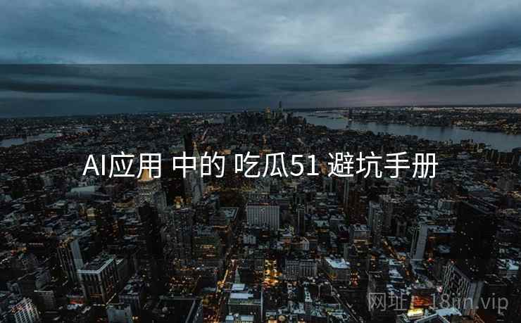 AI应用 中的 吃瓜51 避坑手册