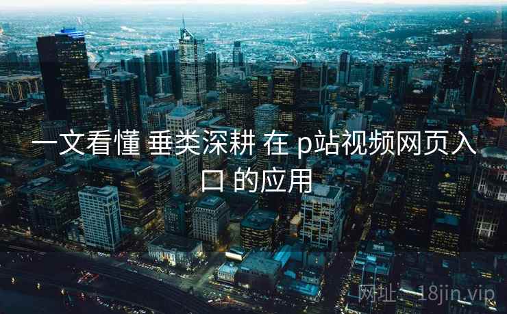 一文看懂 垂类深耕 在 p站视频网页入口 的应用